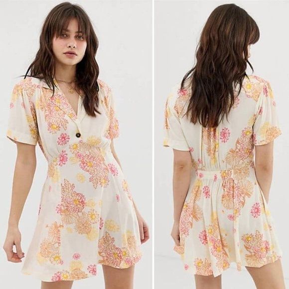 Free People Vestitino stile hawaiano L - Picture 1 of 2